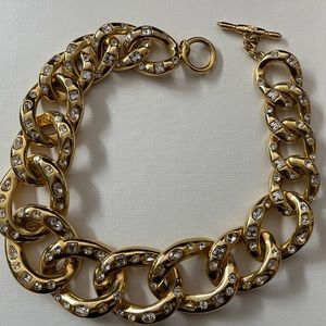 Kenneth Jay Lane Gold Tone CZ Necklace